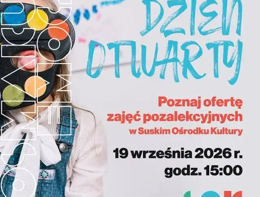 Dzień otwarty w Suskim Ośrodku Kultury – testuj zajęcia i zapisz się na miejscu