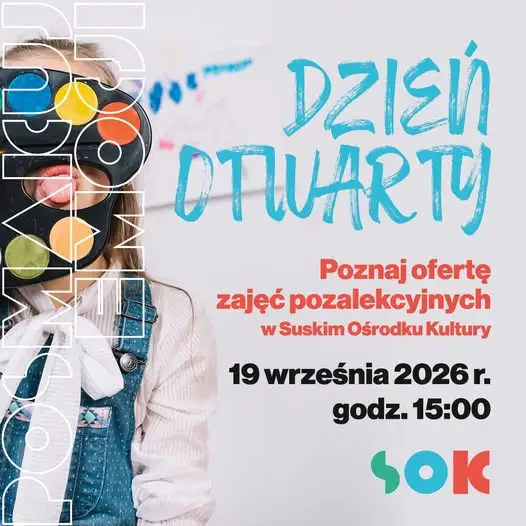 Dzień otwarty w Suskim Ośrodku Kultury – zapisz się na zajęcia już 19 września
