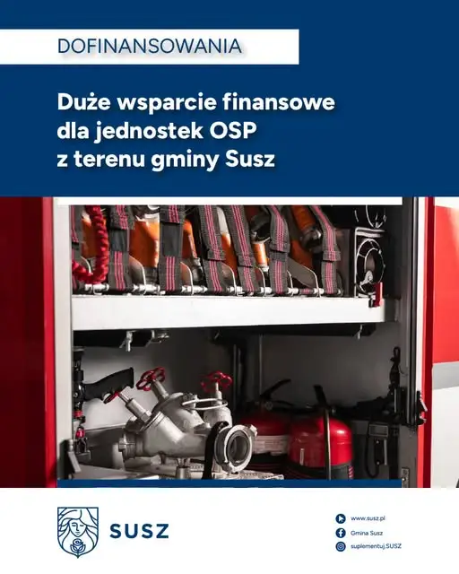 170 tys. zł dla OSP z gminy Susz. Strażacy ochotnicy z nowym sprzętem