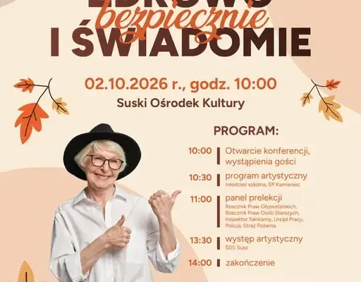 Dzień Seniora w Suszu – konferencja „Zdrowo, bezpiecznie i świadomie”