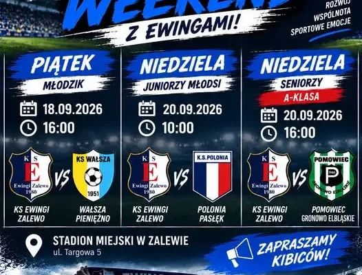 Piłkarski weekend w Zalewie: Ewingi grają u siebie