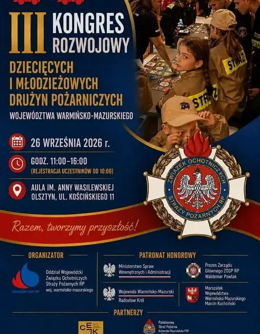 III Kongres Rozwojowy Dziecięcych i Młodzieżowych Drużyn Pożarniczych – nagroda dla lokalnej drużyny
