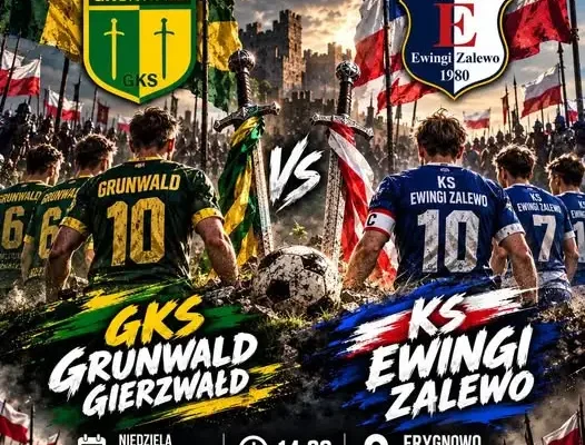 Ewingi Zalewo zagrają w niedzielę z GKS Grunwald Gierzwałd we Frygnowie