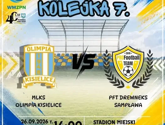 A-klasa: Olimpia Kisielice walczy o trzecią wygraną z rzędu. Dziś mecz z PFT Drewneks Sampława