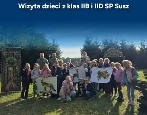 Koło Łowieckie „Dzik” z Susza gościło uczniów klas IIB i IID Szkoły Podstawowej im. gen. Józefa Bema
