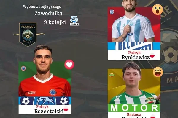 Głosowanie na MVP 9. kolejki Ligi Okręgowej grupy 2 – trzech kandydatów