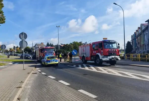 Druhowie z OSP Iława czuwali nad bezpieczeństwem uczestników biegu „Iławska 10 w Centrum”