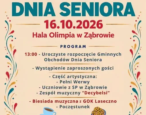 Gminne Obchody Dnia Seniora w Ząbrowie – 16 października 2026