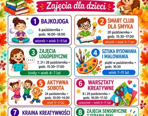 Lubawa: październikowe zajęcia dla dzieci w LCAS – zapisy trwają