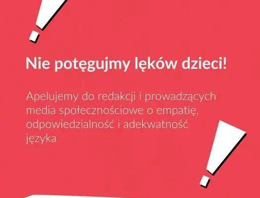 Apel do mediów o odpowiedzialność za język przekazu w sprawie ataków w szkołach