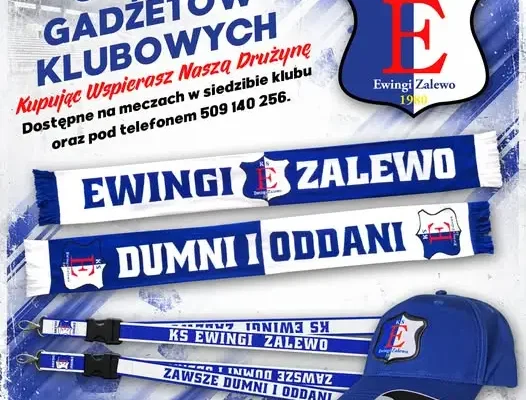 KS Ewingi Zalewo wprowadza oficjalne gadżety klubowe. Kibice mogą wspierać klub na meczach