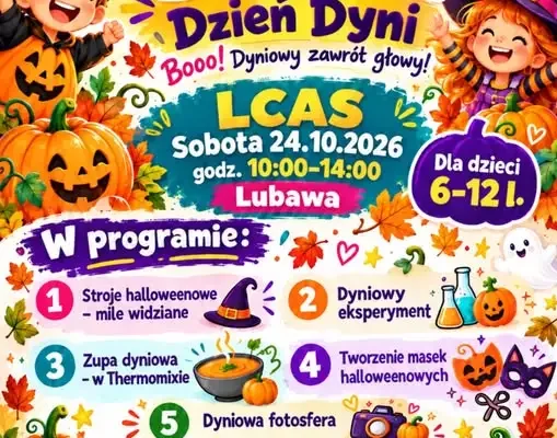 Dzień Dyni w Lubawie – Aktywna Sobota dla dzieci już 24 października