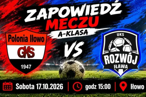 Rozwój Iława zagra na wyjeździe z Polonią Iłowo