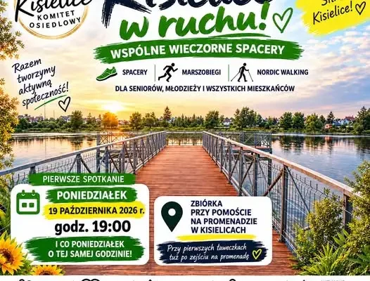 Kisielice ruszają razem – wspólne spacery i nordic walking co poniedziałek