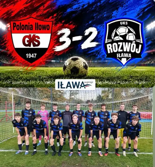 Rozwój Iława przegrał z Polonią Iłowo 2:3 w meczu A-klasy