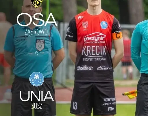 Unia Susz zagra z Osa Ząbrowo. Kibice szykują się na sobotni mecz