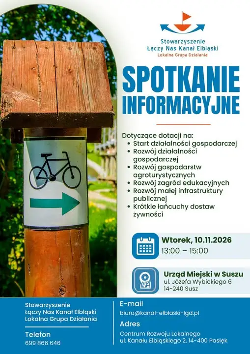 Ilustracja materiału: Dotacje na rozwój działalności – spotkanie informacyjne w Suszu