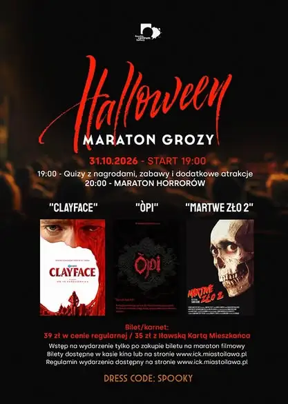 Halloween w kinie w Iławie: dwa wydarzenia 31 października