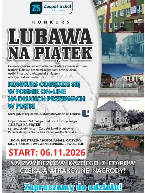 V edycja konkursu historycznego „Lubawa na piątek” – sprawdź swoją wiedzę o mieście